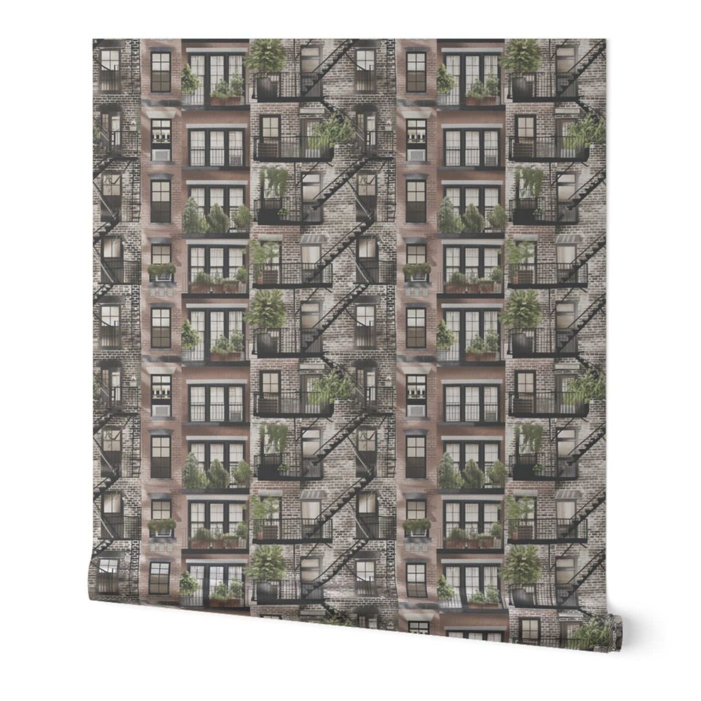 Planted Fire Escapes - Red Brick — 01 Hero Roll
