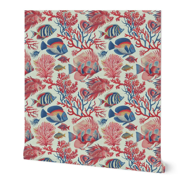 Red Fish Blue Fish - Light Blue — 01 Hero Roll