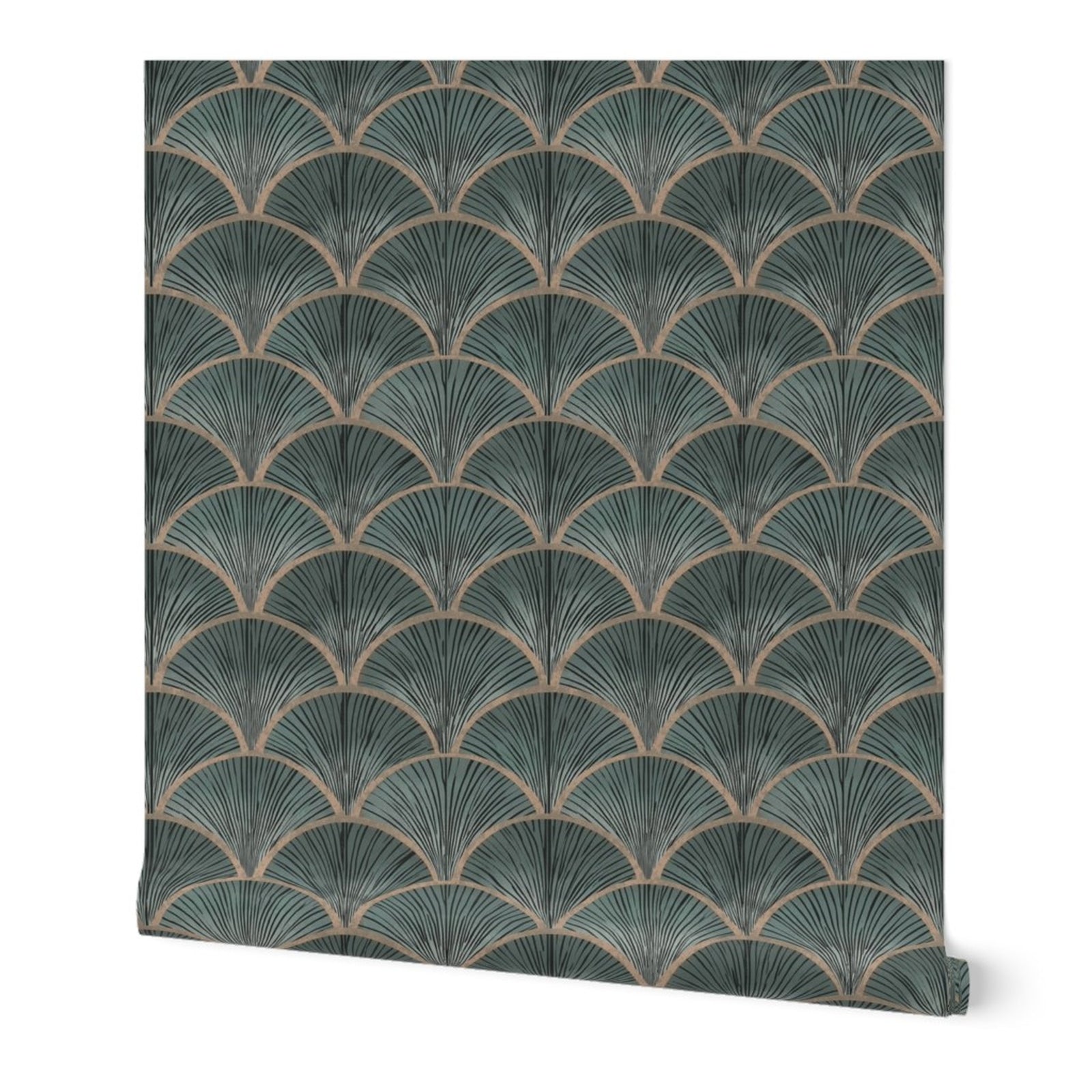Fish Scale - Teal — 01 Hero Roll