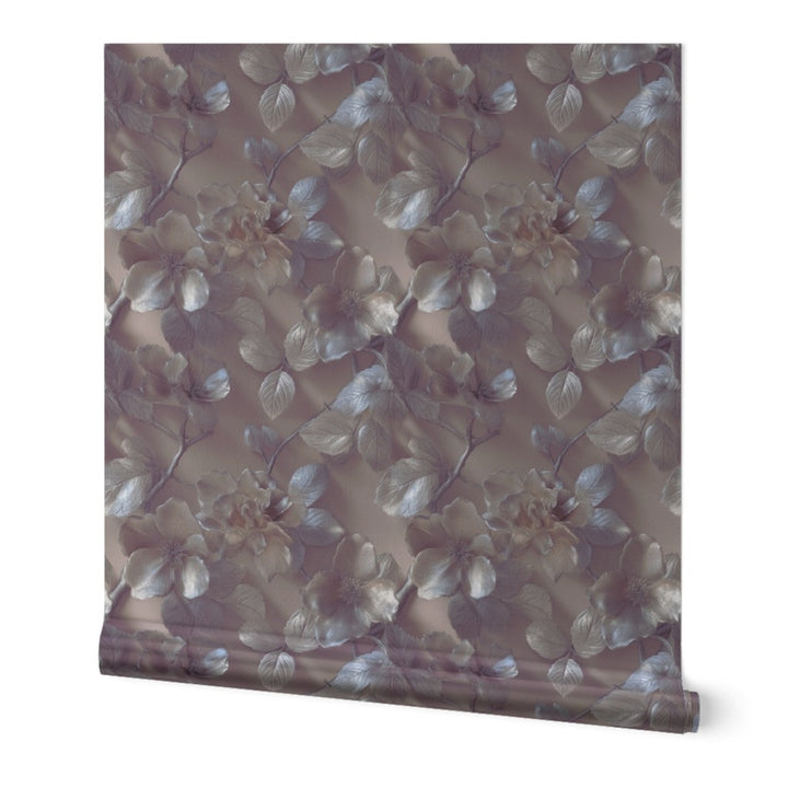 Silver Dogwood Branches Antique Bronze — Hero Roll