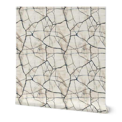 Crackled Porcelain Medium Repeat - Blanc — 01 Hero Roll