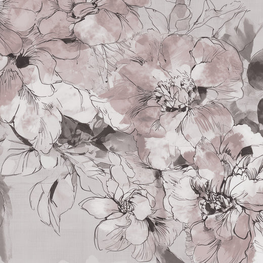 Watercolor Flora - Poster Pink — 07 Detail Macro