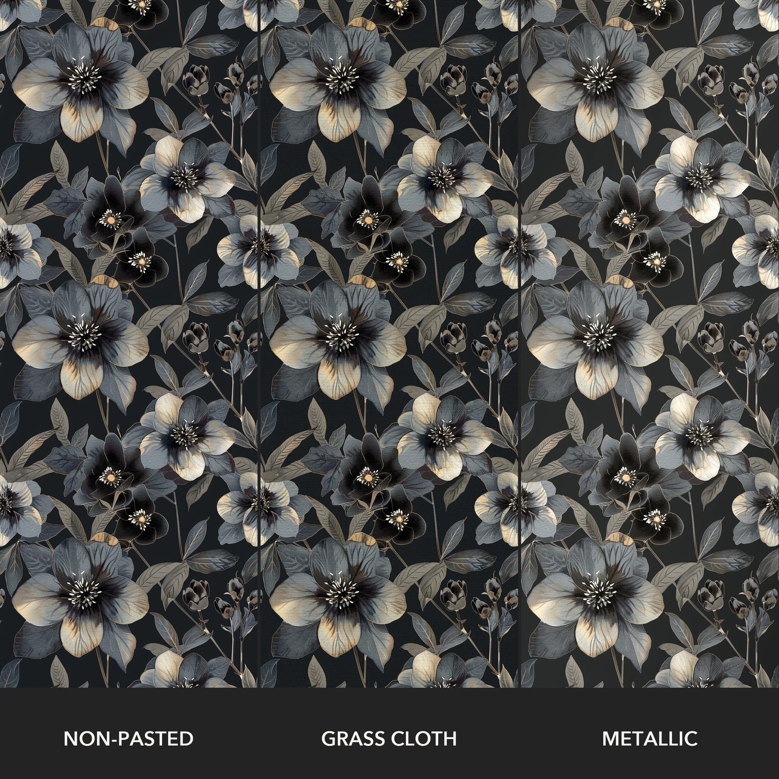 Nocturne Bloom (Botanicals) – Jet – Paper Types