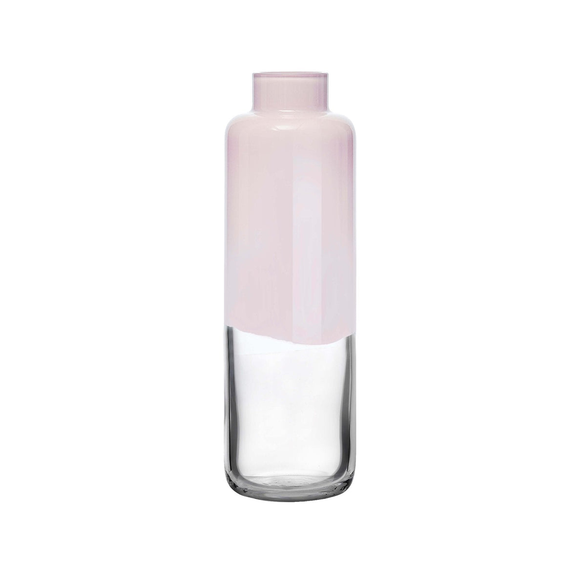 Contemporary NUDE Glass Magnolia small vase in delicate opal pink.