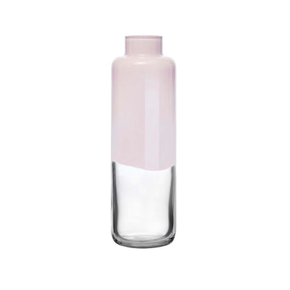 Contemporary NUDE Glass Magnolia small vase in delicate opal pink.