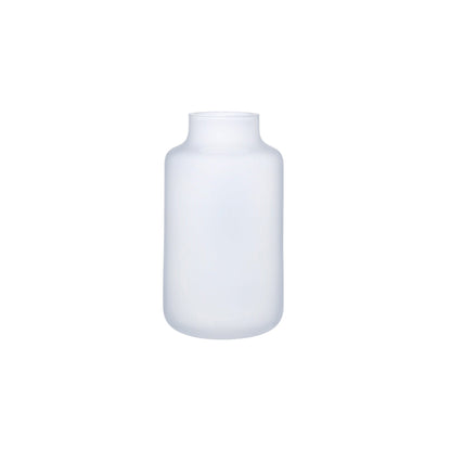 Opal white glass modernist vase from the NUDE Glass Magnolia collection.