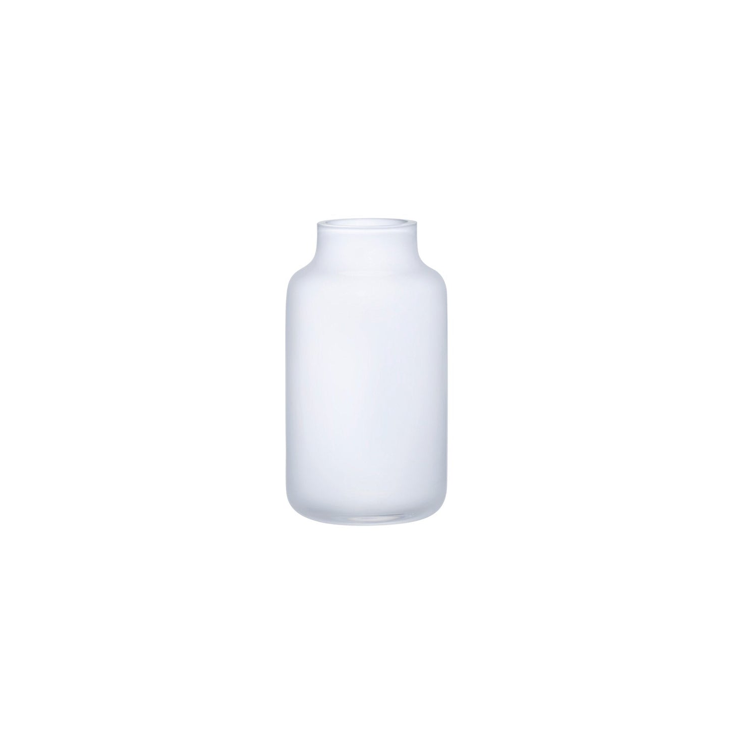 NUDE Glass Mini Magnolia Vase in elegant opal white crystalline glass.
