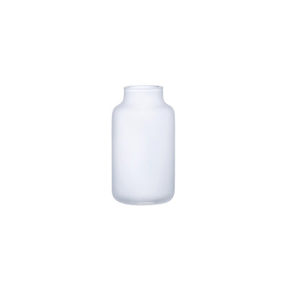 NUDE Glass Mini Magnolia Vase in elegant opal white crystalline glass.