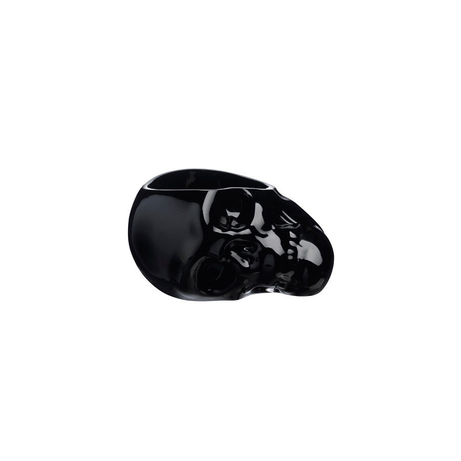 Product shot of Memento Mori Skull Bowl Black Small Barware | Provenance & Patina