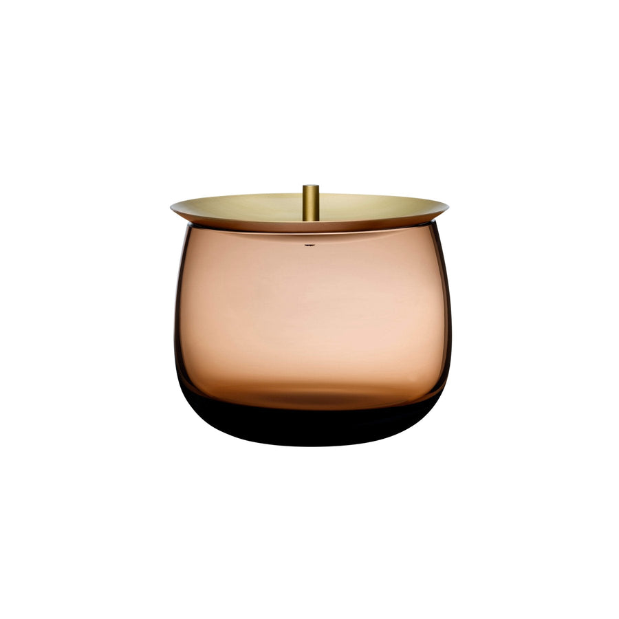 Product shot of Beret Storage Box Small with Brass Lid Barware | Provenance & Patina