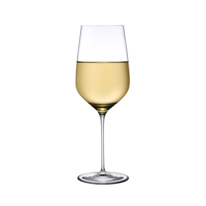 Elegant lead-free crystal wine glass showcasing its ultra-thin rim.