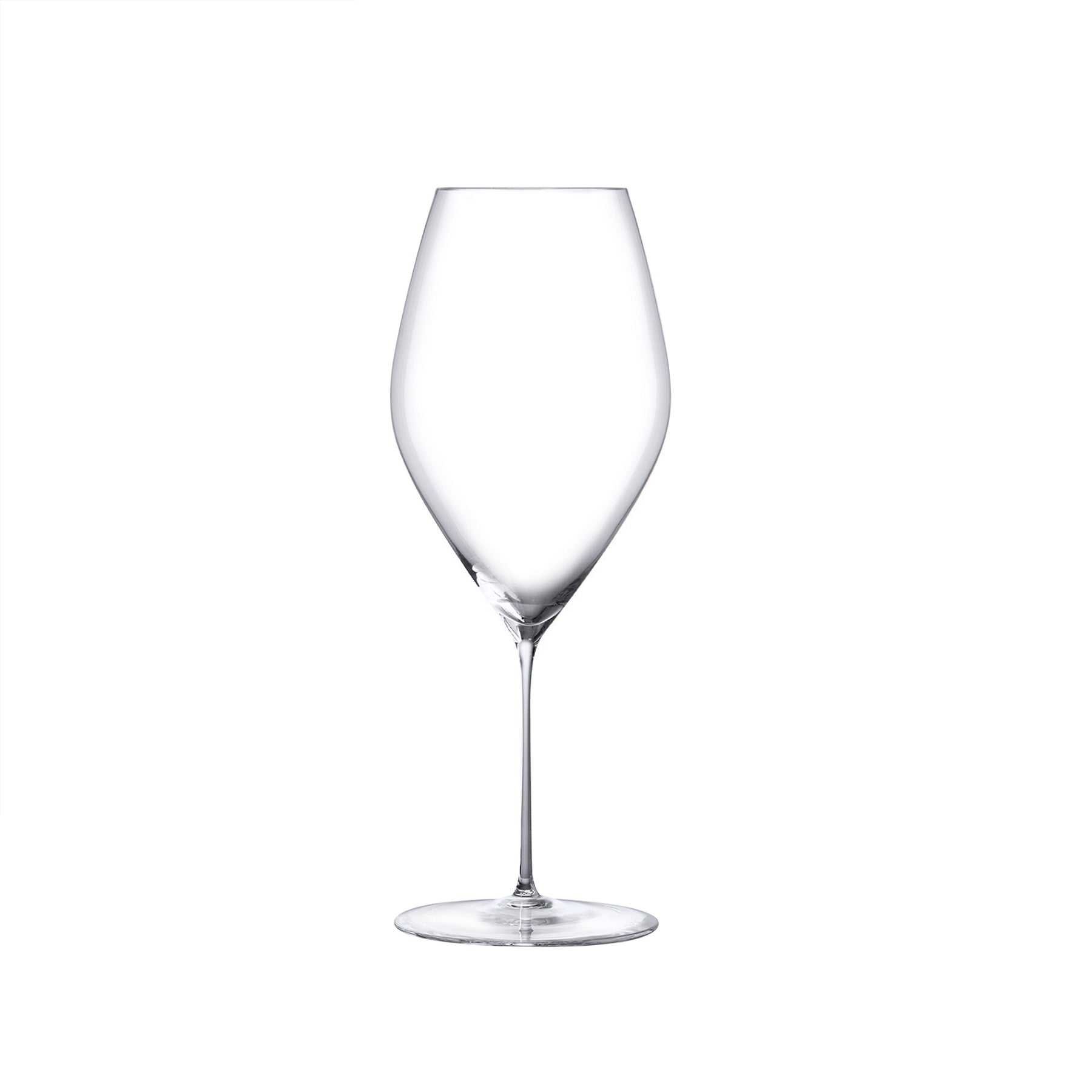 Side view of the delicate ultra-thin NUDE Stem Zero Grace crystal glass designed for white wine.