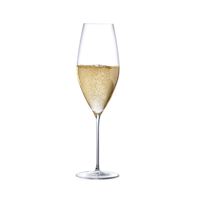 NUDE Stem Zero Grace sparkling wine glass showing its slender, elegant silhouette on a plain background.