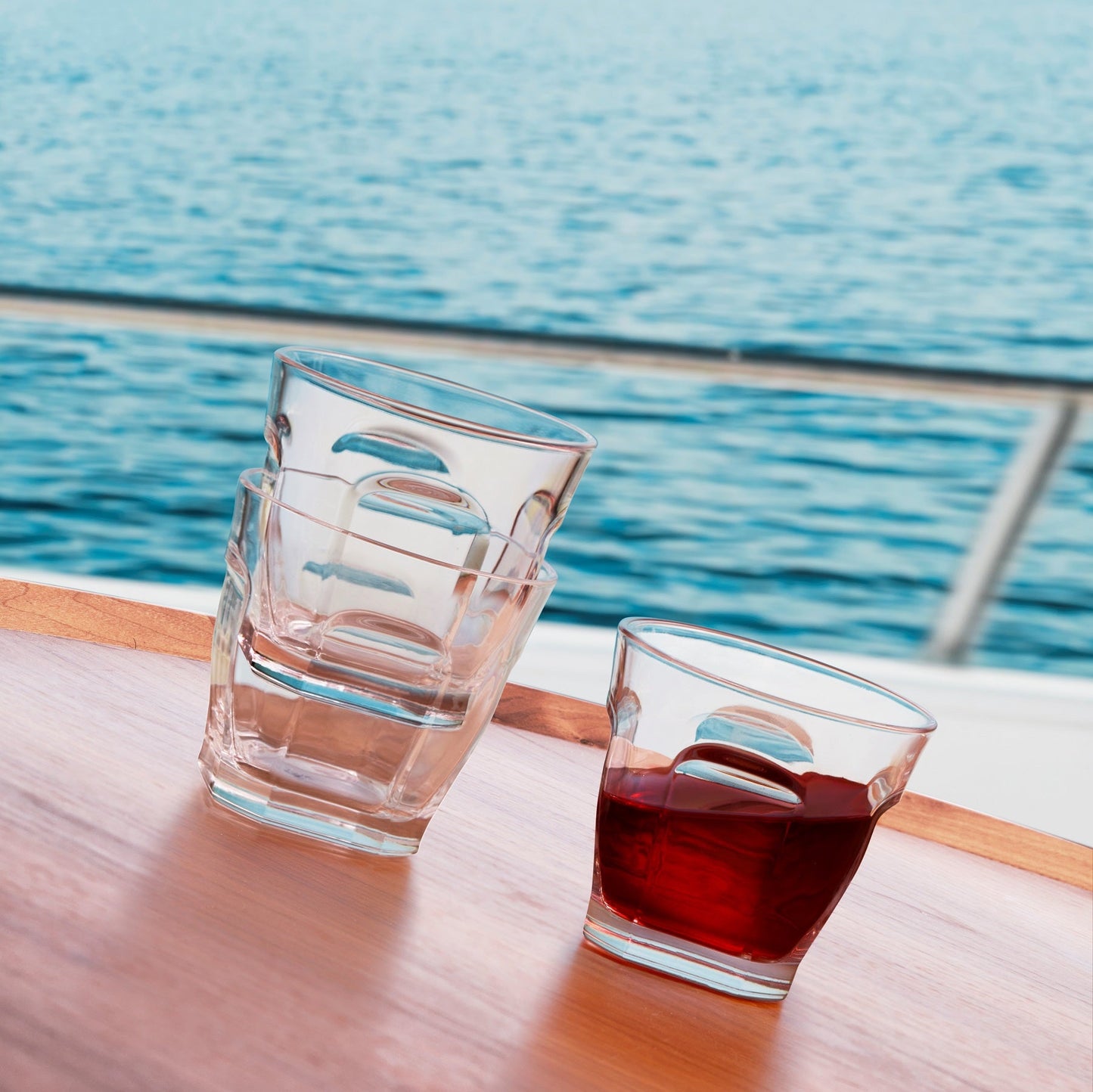 Alternate view of Ahoy Set of 4 Non-Slip Multipurpose Glass | Provenance & Patina