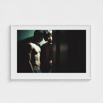 Intimate Portrait of Two Men in Shadowed Light