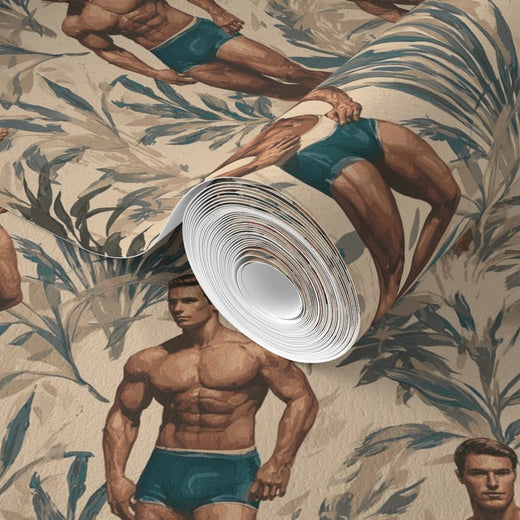 Scale rendering of the Nude wallpaper pattern layout.