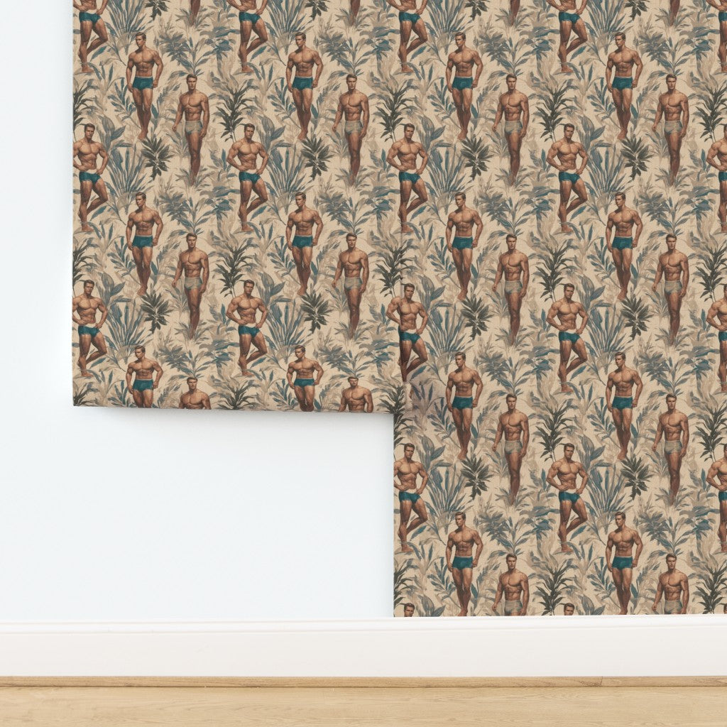 Detailed roll view of the Nude wallpaper option.