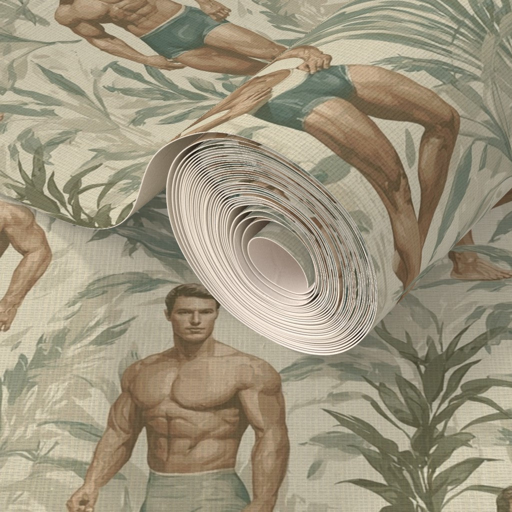 Detail of the high-end print resolution on Sand wallpaper.