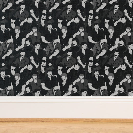 Mustache Men wallpaper style swatch