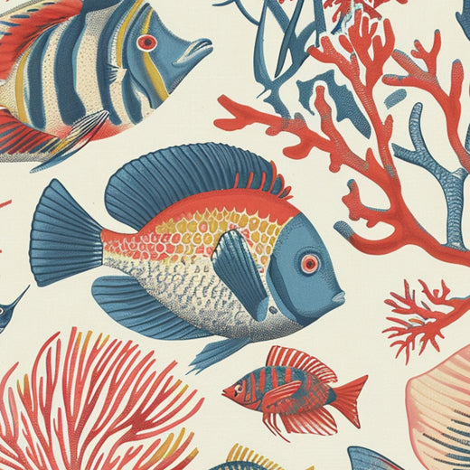 Red Fish Blue Fish - Off White — 30 Detail Macro