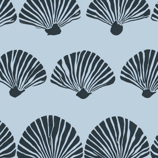 Modern Scallop - Blue — 30 Detail Macro