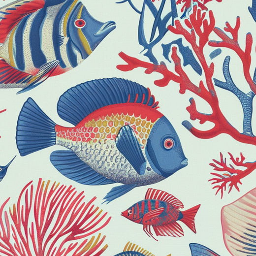 Red Fish Blue Fish - Light Blue — 30 Detail Macro