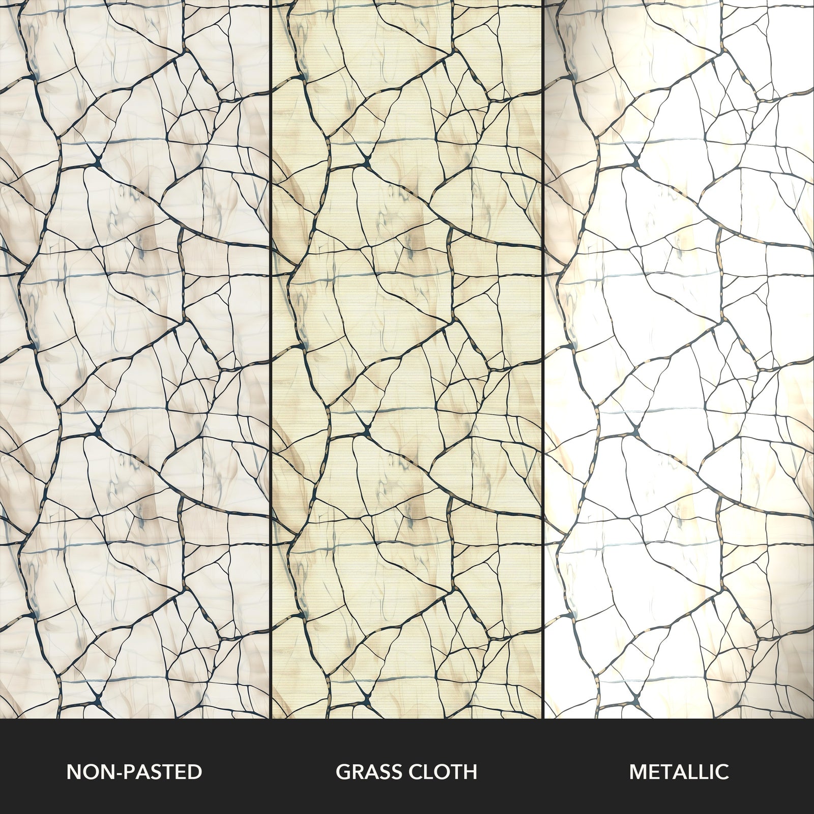 Crackled Porcelain Medium Repeat - Blanc — 31 Paper Types
