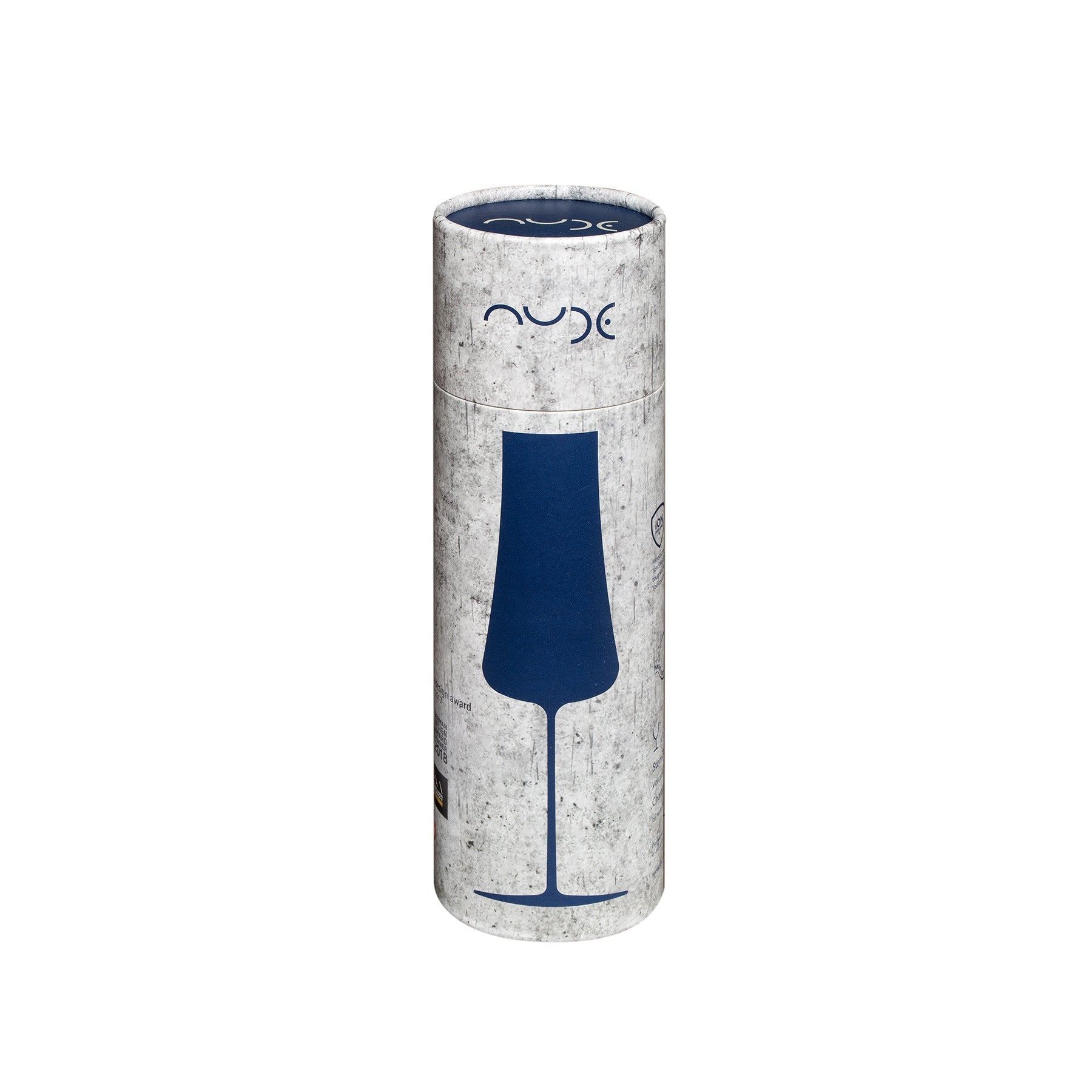 Stunning modern champagne glass crafted from ion-shielded crystal.