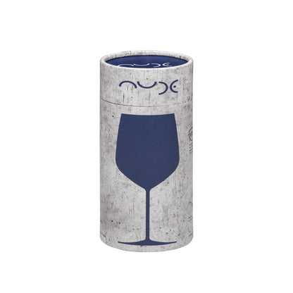 The Stem Zero Masterglass in lead-free crystal, standing elegantly against a soft studio backdrop.