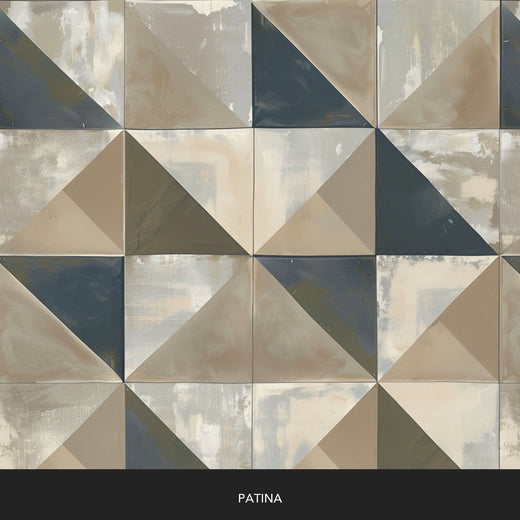 Albers Inspired Offset Patina Panel - Patina — 32 Colorway Strips