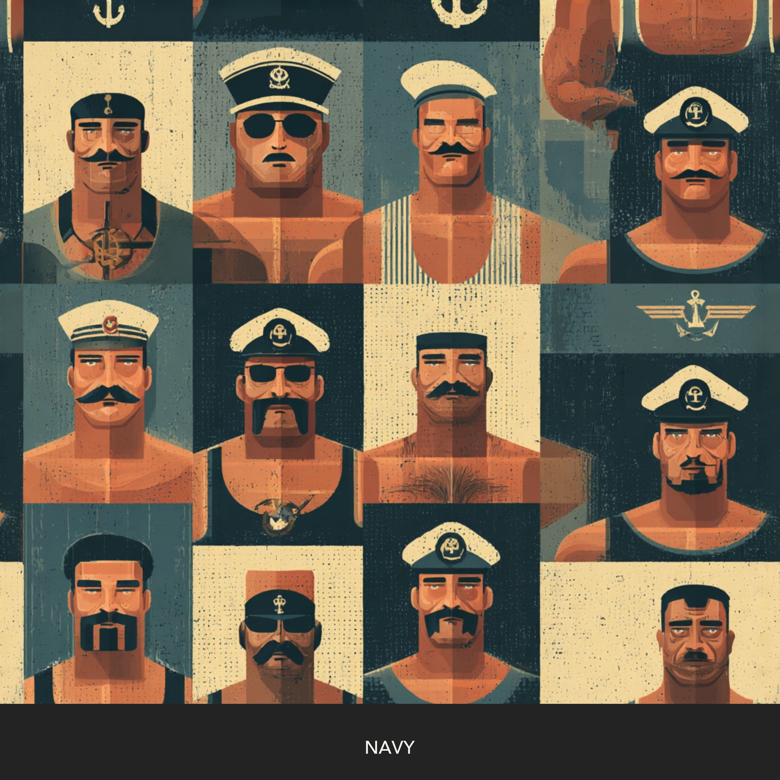 Ahoy Sailor - Navy — 32 Colorway Strips