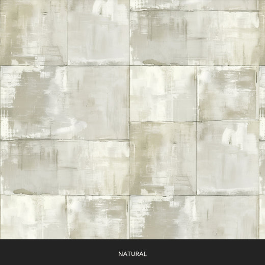 Matte Limewash Panel Grid - Natural — 32 Colorway Strips