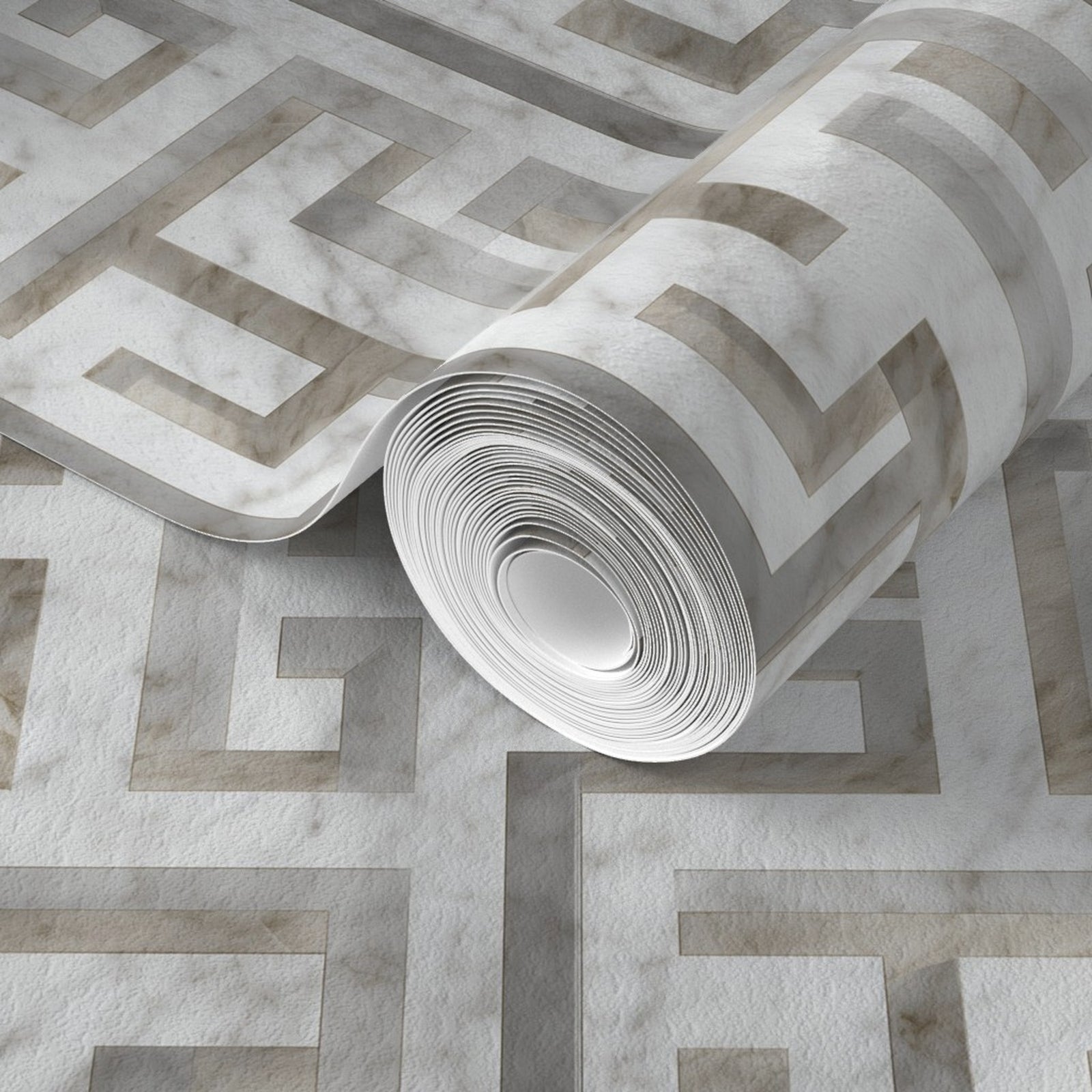 Greek Key - Carrara Beige — 33 Detail Photo