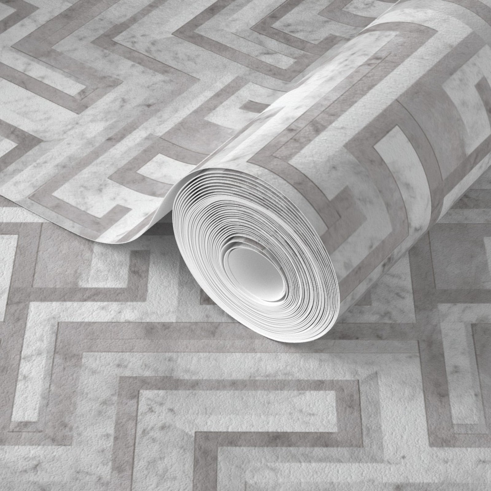 Greek Key - Meander Gray — 33 Detail Photo