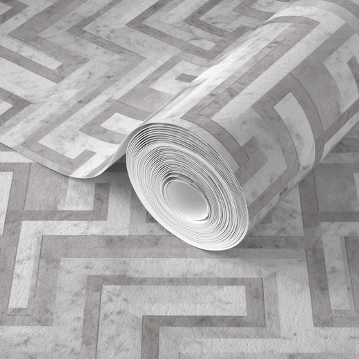 Greek Key - Meander Gray — 33 Detail Photo
