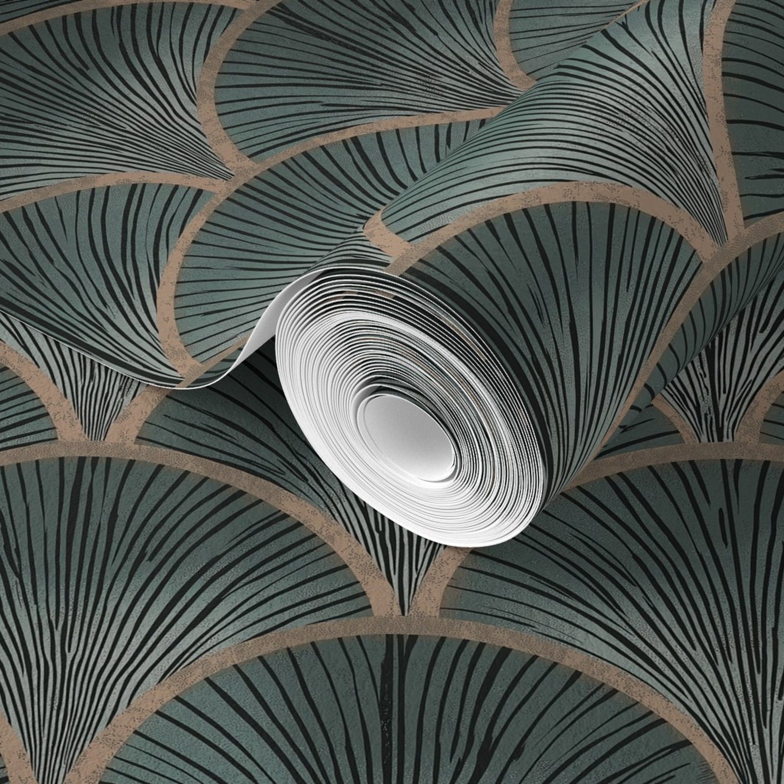 Fish Scale - Teal — 33 Detail Photo