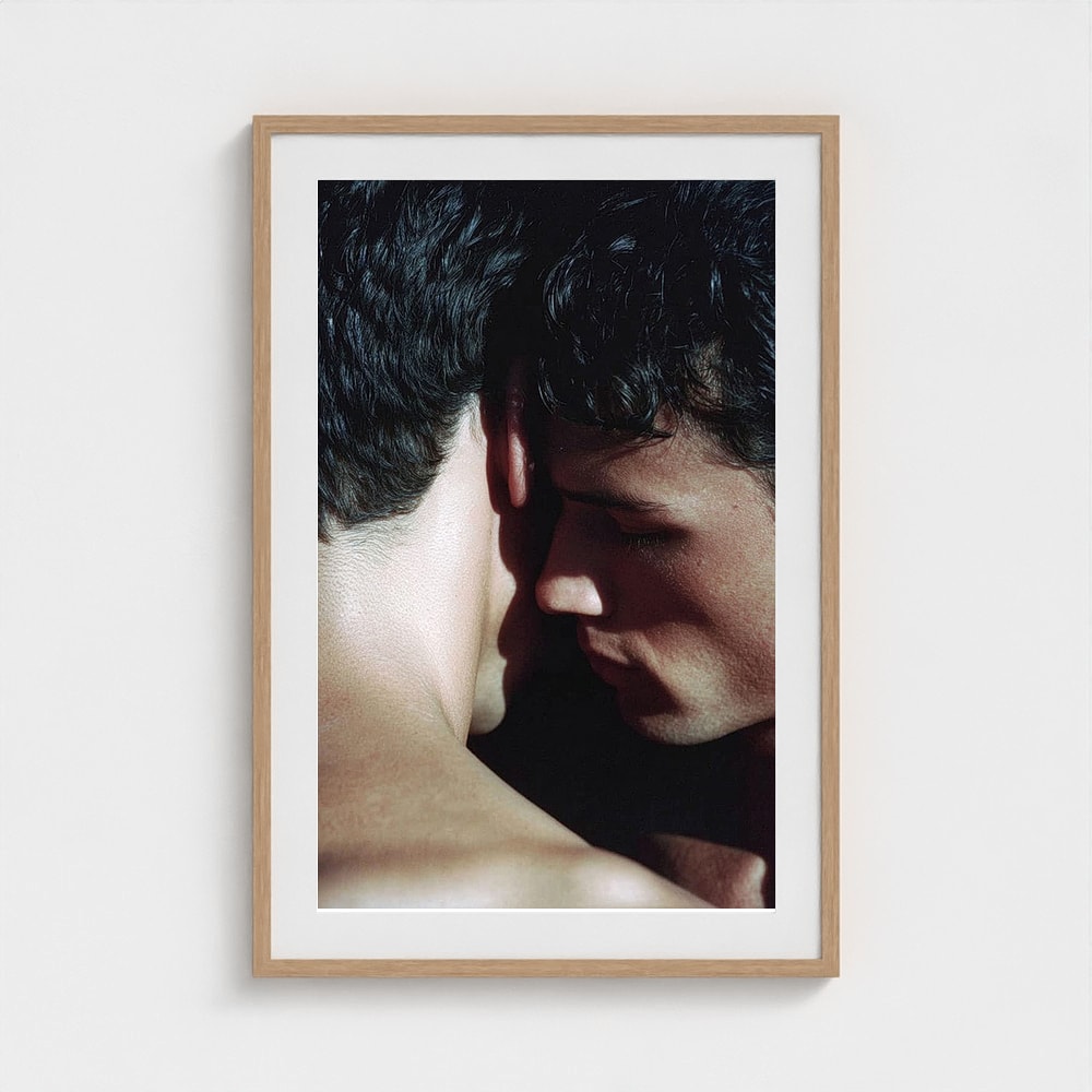 Intimate Dual Male Portrait in Soft Shadow Tones