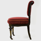 Alternate view of Antique Salon Chair in Cowtan & Tout Velvet Upholstery | Provenance & Patina