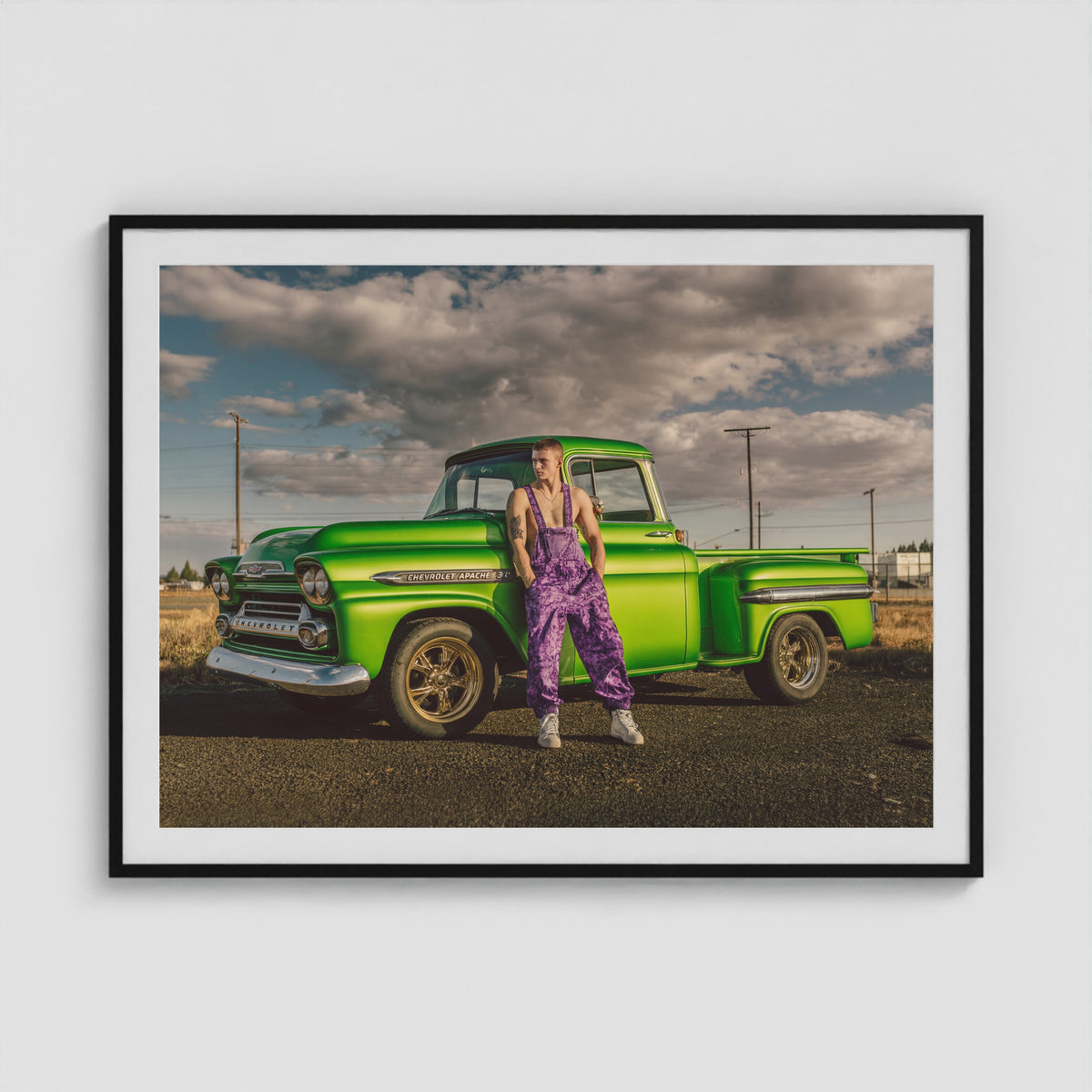 Apache Sky 48x36 Black Landscape Box Frame