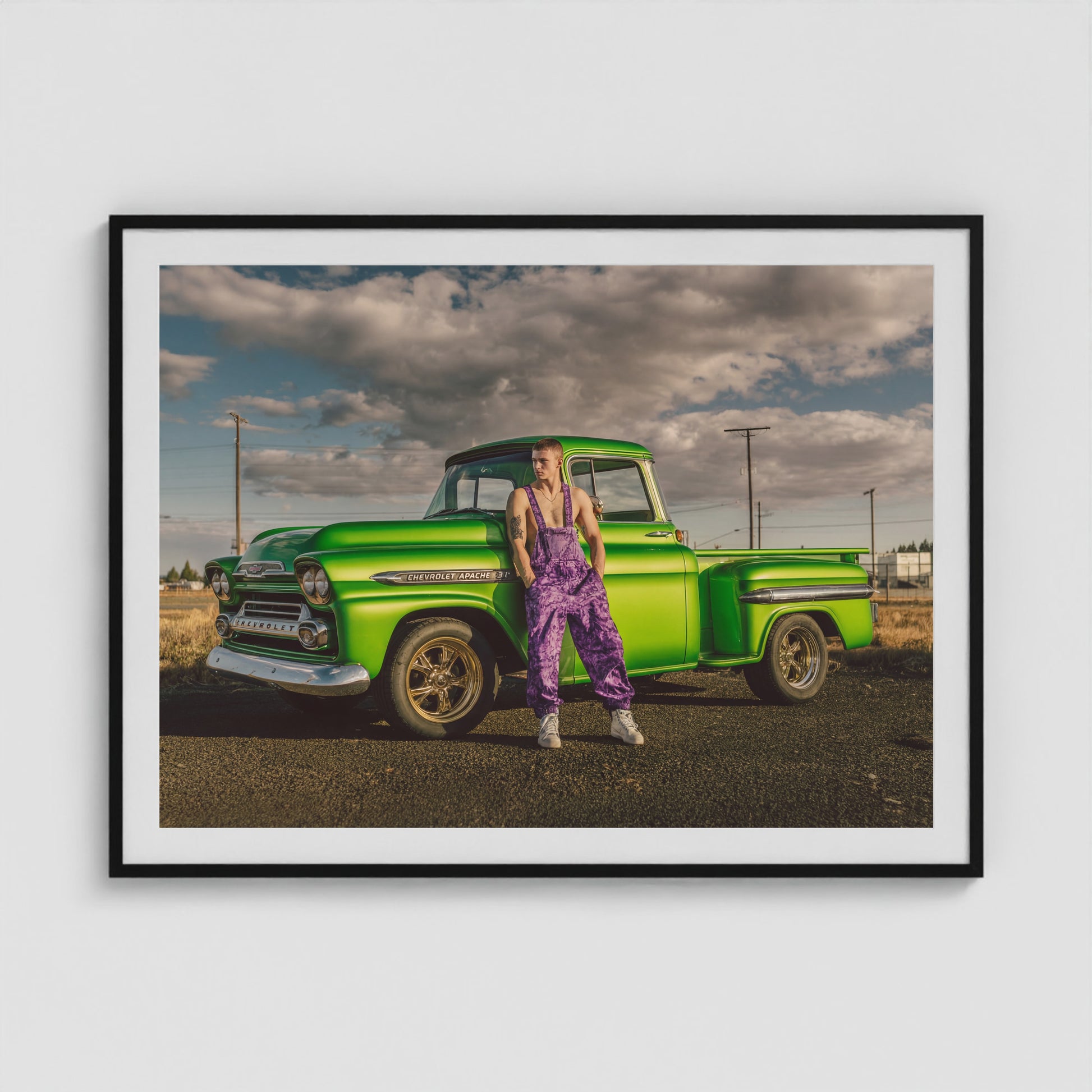 Apache Sky 48x36 Black Landscape Box Frame