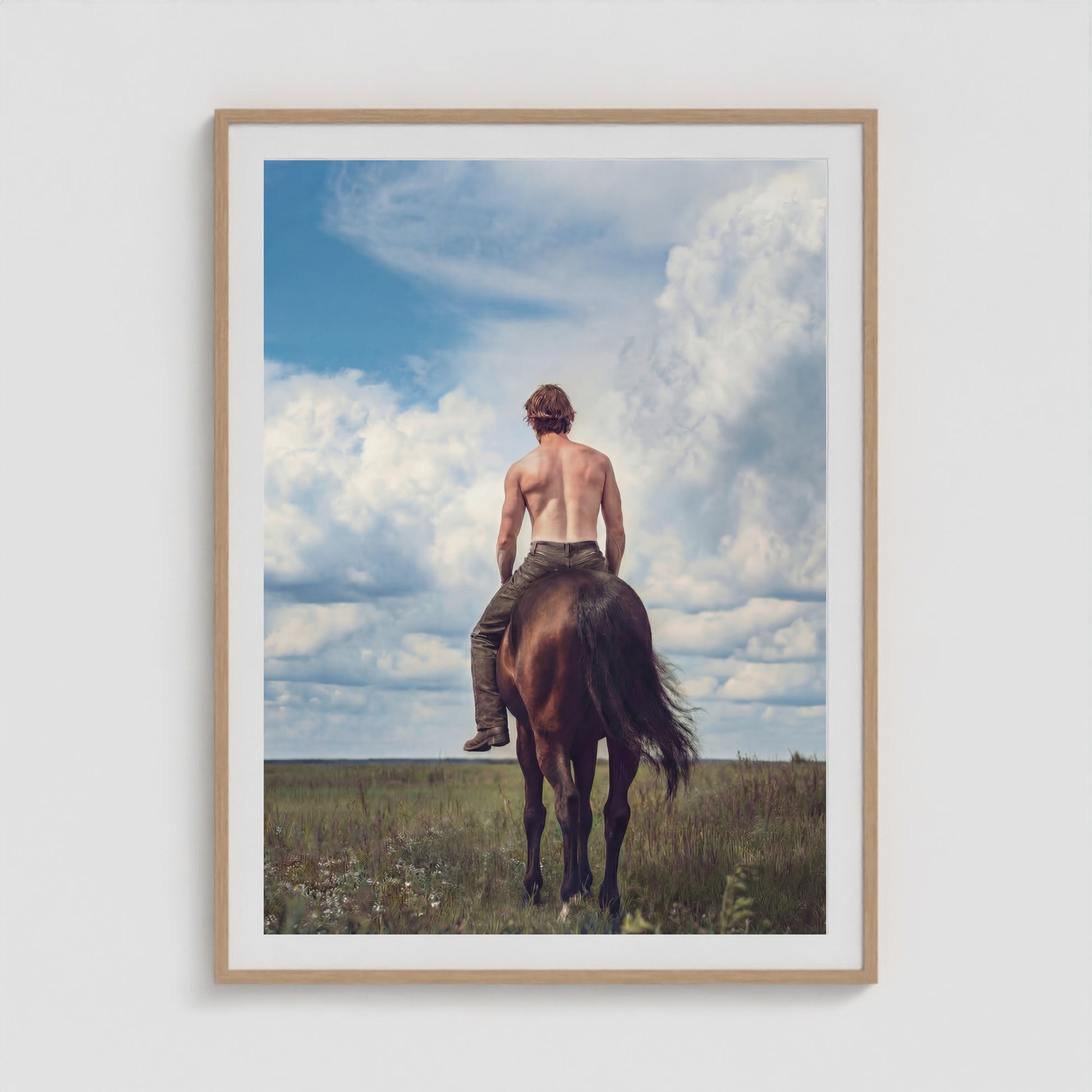 Backroads Prince 36x48 Natural Portrait Box Frame