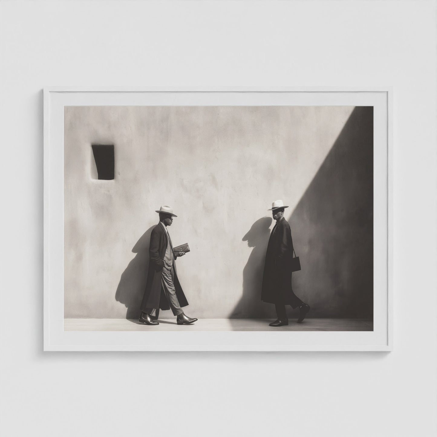 Backstreets 48x36 White Landscape Box Frame