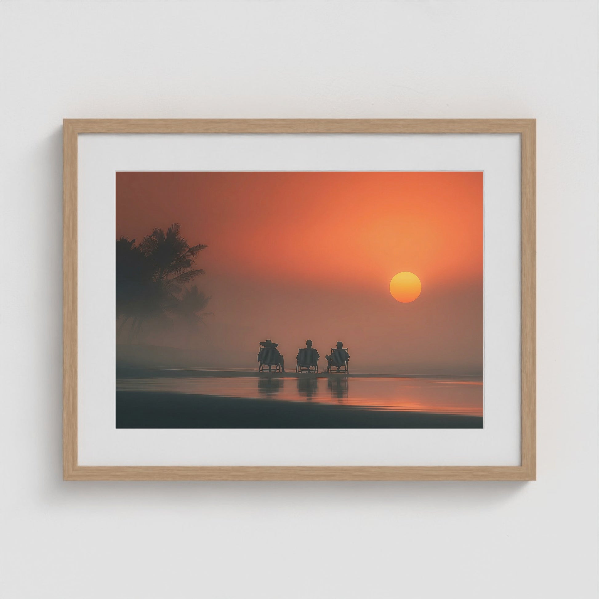 Bali Ritual 24x18 Natural Landscape Box Frame