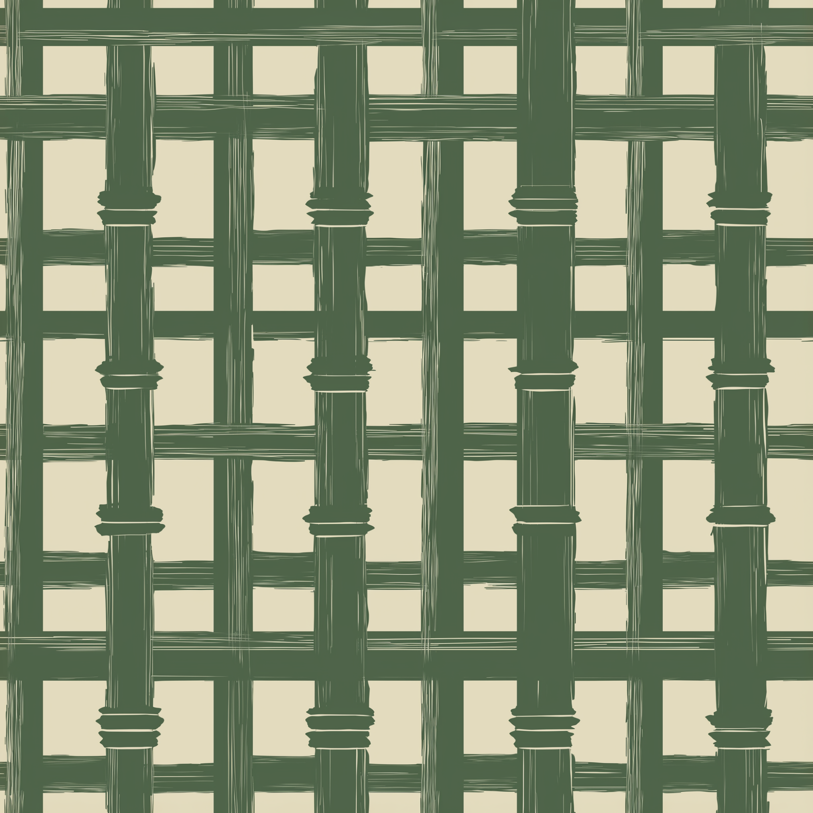 Bamboo Screen woven wallpaper in Beige Ground, featuring warm, sandy tones.
