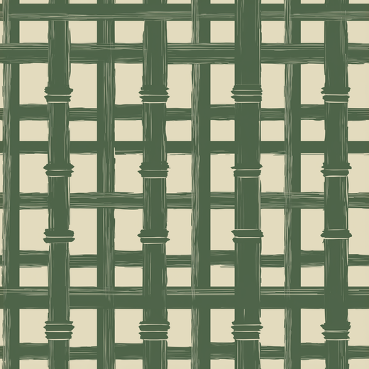 Bamboo Screen woven wallpaper in Beige Ground, featuring warm, sandy tones.