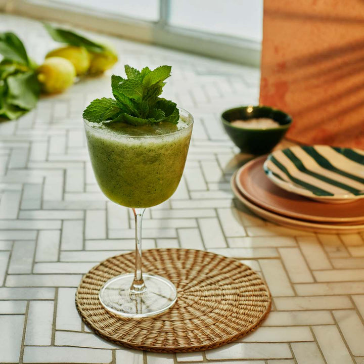 Close up detail of Bar/Giani Set of 2 Cocktail Glass Long Stem | Provenance & Patina