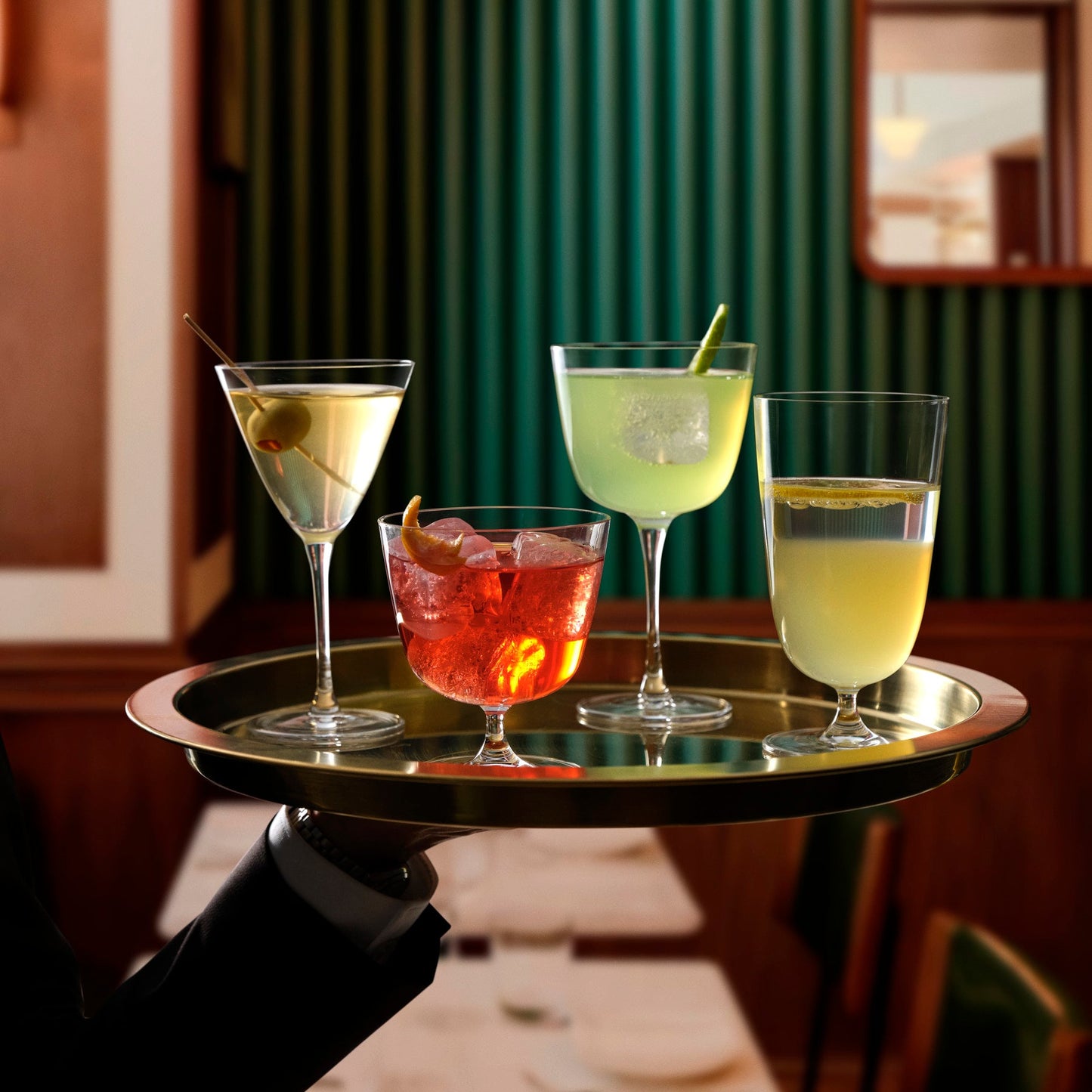 Alternate view of Bar/Giani Set of 2 Cocktail Glass Long Stem | Provenance & Patina