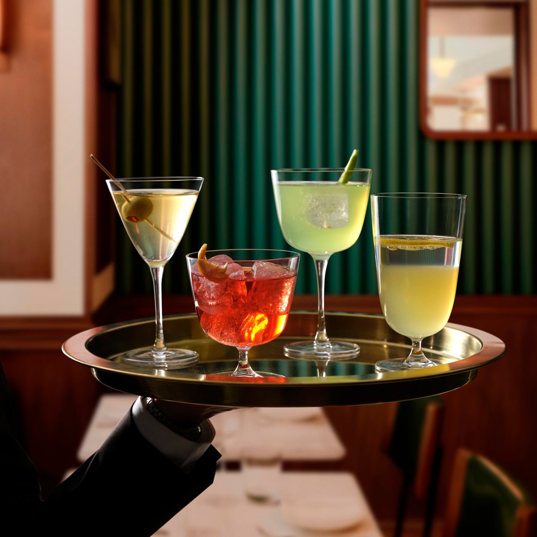 Alternate view of Bar/Giani Set of 2 Cocktail Glass Long Stem | Provenance & Patina