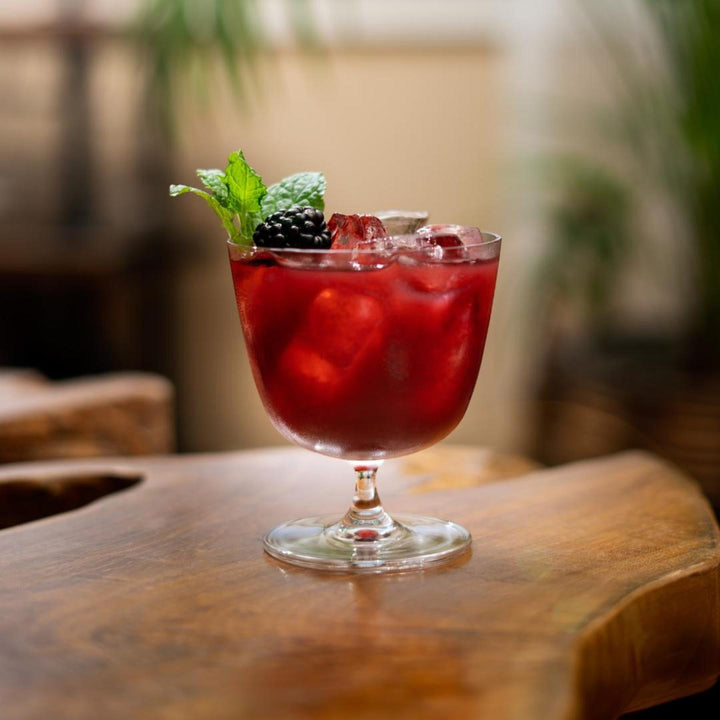 Close up detail of Bar/Giani Set of 4 Cocktail Glass Short | Provenance & Patina