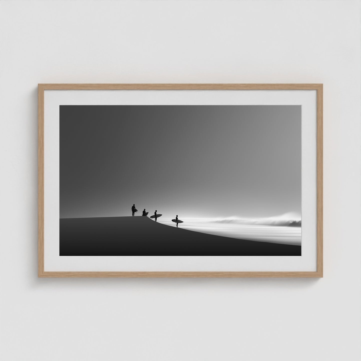 Before the Break 36x24 Natural Landscape Box Frame